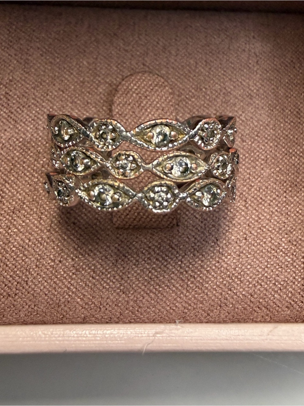 Silpada Twisted Stackable Infinity Bands – Size 6